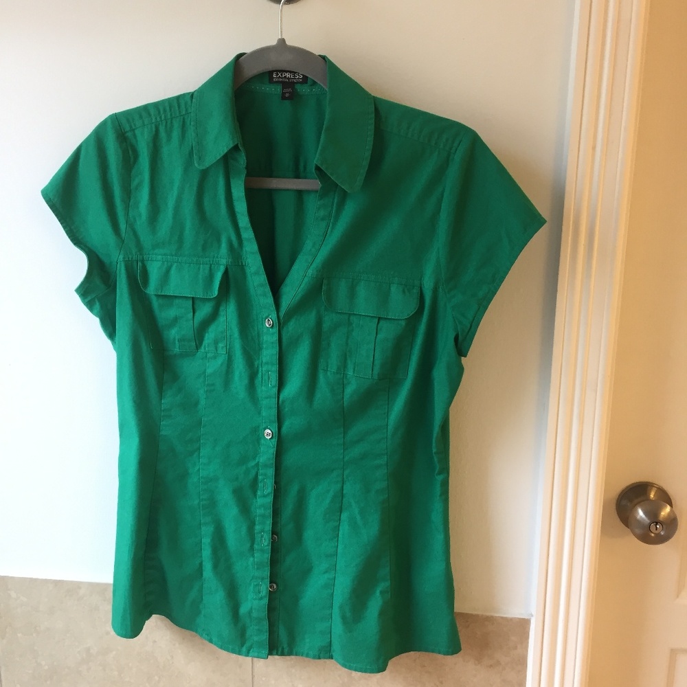 Express tailored short sleeve shirt